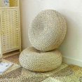 thumbnail image 2 of Round Handwoven Floor Cushion for Meditation, Yoga, and Seating Support Mat Pad Pillow, 2 of 5
