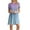 Light Blue, variant on Ayolanni Knee-Length Beach Dresses for Women 2025 Vacation Blue Ombre Short Sleeve Dresses Casual Dresses for Juniors L