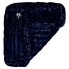 Bessie and Barnie Midnight Blue Luxury Ultra Plush Faux Fur Pet/ Dog Reversible Blanket (Multiple Sizes)