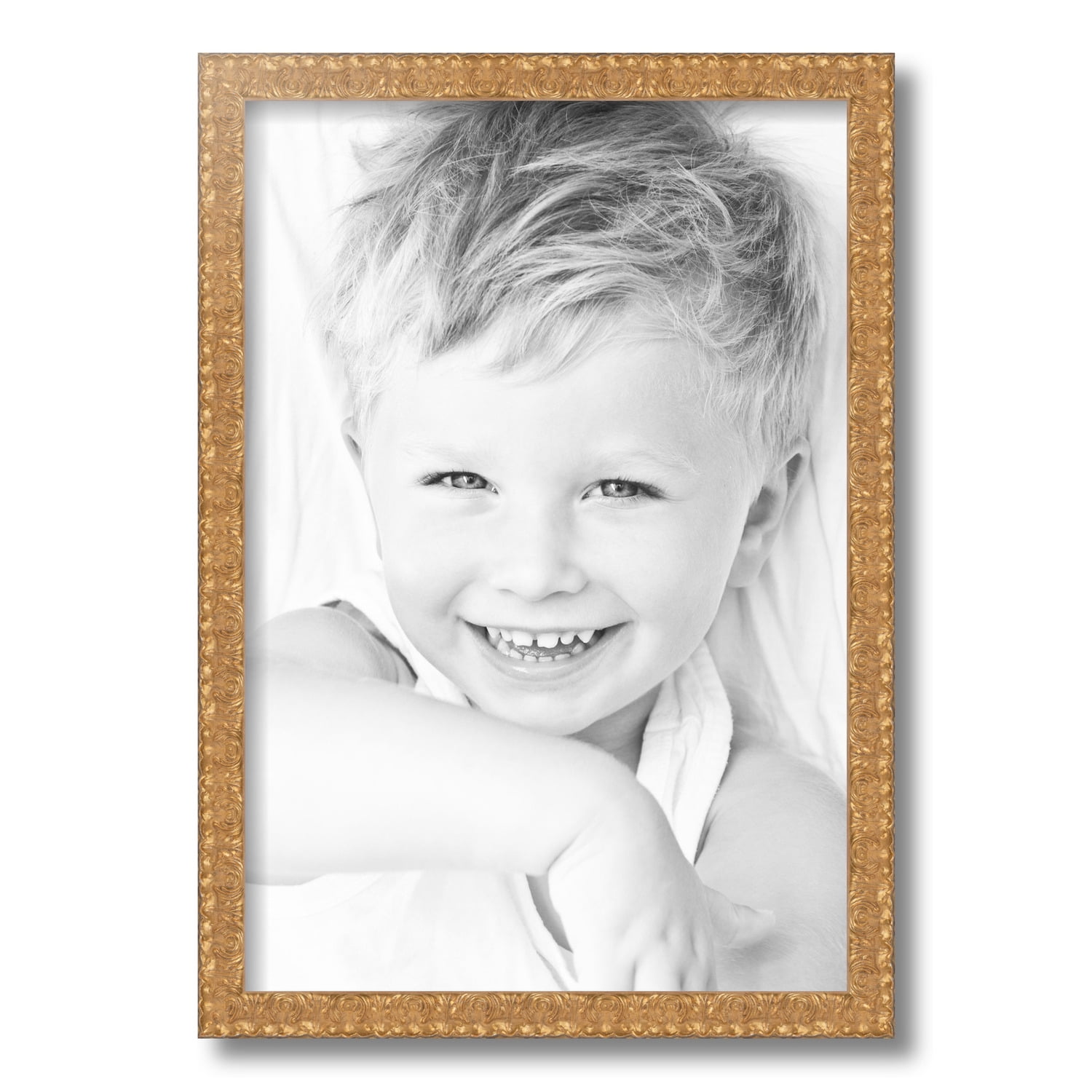 ArtToFrames 13x19 Inch Gold Picture Frame, This Gold Wood Poster Frame is Great for Your Art or