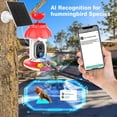 thumbnail image 3 of Comedero para colibríes con cámara SECUHOME alimentado por energía solar, 3 of 9