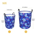 thumbnail image 3 of Balery Ornamental Turtles Cesta de ropa redonda con asas, impermeable, independiente, para ropa, juguetes, dormitorio y familia-Small, 3 of 6