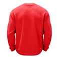 thumbnail image 6 of Men's Waffle Thermal Shirts Textured Underwear Tops, Lightweight Pullover Sweaters, Long Sleeve, Crew Neck Red L, 6 of 6
