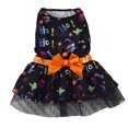 thumbnail image 2 of Small Dog Halloween, Colorful Printed Tulle Small Dog Dress, Halloween for Dogs for Halloween Party, 1 Pack, 2 of 5