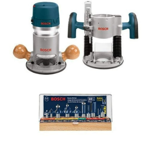Kit combinado de herramientas eléctricas para router BOSCH 1617EVSPK de 2,25 HP