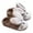 Coffee, variant on Winter & Autumn Cartoon Bunny Warm Plush Slippers for Junior, Non-slip Soft Sole House Shoes for Boys & Girls