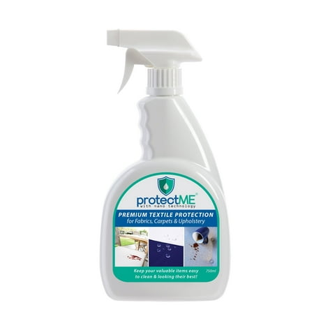 protectME Premium Fabric Protector and Stain Guard for Upholstery Carpet Shoes - Non Toxic, Water Based, Non-Flammable Protector Spray - 25.4 fl. Ounces 25.4 Fl.