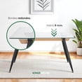 thumbnail image 4 of Juego De Comedor Mesa Vidrio Con 4 Sillas Eames Tapizadas Minimalista KingsHouse gris 5, 4 of 8
