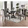 thumbnail image 5 of Furniture of America Castore Wood 5-Piece Round Dining Table Set in Gray, 5 of 12