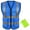 Blue, variant on TOPTIE High Visibility Breathable Safety Vest Reflective Uniform Vest with Carry Bag-Purple-2XL