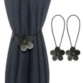 thumbnail image 1 of 2Pcs Magnetic Curtain Tiebacks （Flower Shape） Magnetic Curtain Tiebacks Beautiful Curtain Buckle Star Pattern Curtain Clips Curtain Accessories for Home Living Room Bedroom Office, 1 of 5