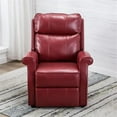 thumbnail image 3 of Comfort Pointe Lehman Red Faux Leather Traditional Lift Chair, 3 of 7