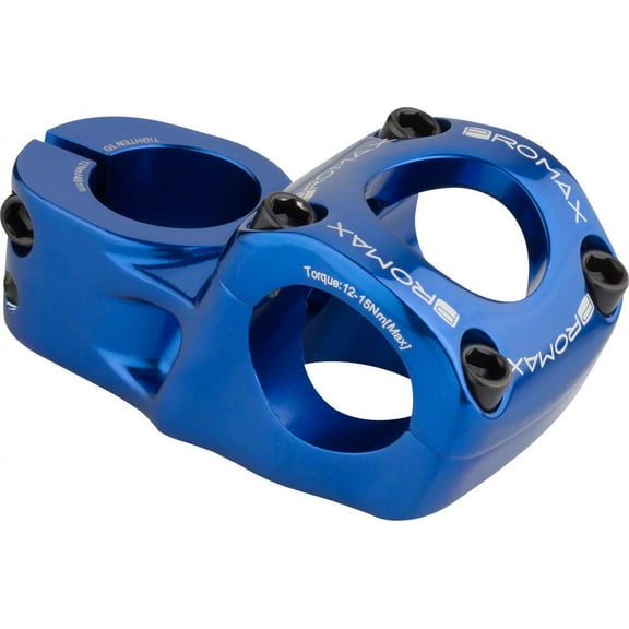 Promax Impact BMX Stem Blue, 1-1/8" Steerer, 31.8mm Clamp, 48mm Reach