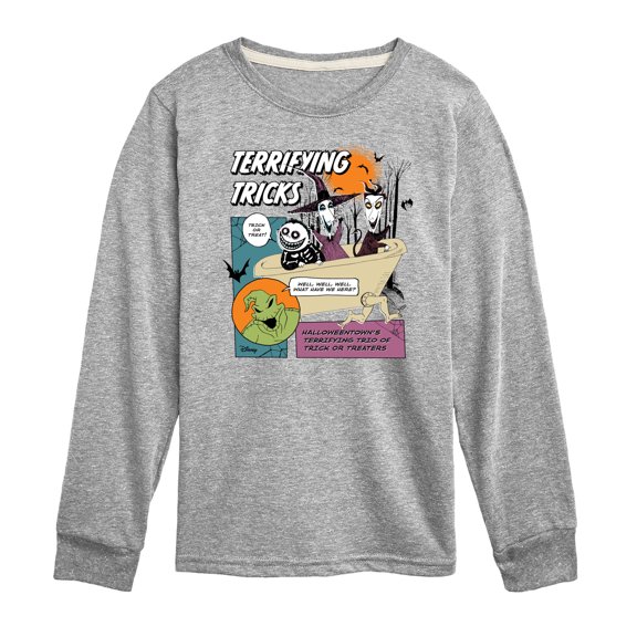 Disney - The Nightmare Before Christmas - Terrifying Tricks - Toddler & Youth Long Sleeve Graphic T-Shirt