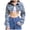 Blue, variant on Vedolay Womens 2023 Denim Jackets Women's Rhinestone Fringe Jean Jacket Cropped Distressed Denim Jackets,Blue M