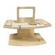 thumbnail image 1 of Mesa de picnic al aire libre de madera con soporte para copa de vino, 1 of 9