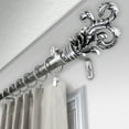 thumbnail image 3 of 1" Dia Adjustable Paxe Double Curtain Rod 28-48 inch Satin Nickel, 3 of 3