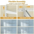 thumbnail image 4 of Gymax Wire Closet Organizer System Wall-mounted Adjustable Storage Shelves Coats White, 4 of 10