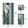 thumbnail image 3 of 3 Sizes of Towel Sets Including Bath Towel Hand Towel and Washcloth for Daily Use Scroll White Orchid, 3 of 8