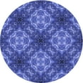 thumbnail image 1 of Ahgly Company Indoor Round Patterned Sky Blue Dress Blue Area Rugs, 8' Round, 1 of 6