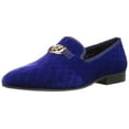 thumbnail image 1 of STACY ADAMS Men's Valet Velour BIT Slip-ON Loafer, Blue, 9 M US, 1 of 8
