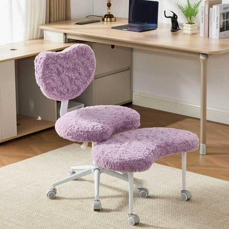 artificial rabbit hair meditation chair product