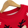 thumbnail image 3 of GYRATEDREAM Toddler Little Girl Boy Christmas Sweatshirt Kid Ugly Santa Claus Reindeer Tree Sweater Pullover Shirt Xmas Long Sleeve Tee Top Clothes for 6Y Red, 3 of 8