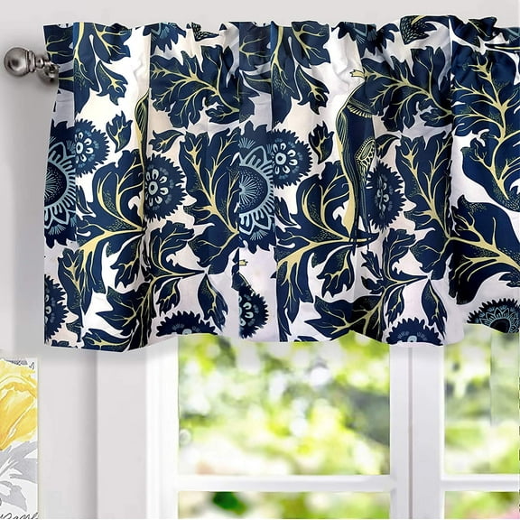DriftAway Modern 1 Piece Floral Energy Efficient Valances