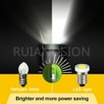 thumbnail image 2 of Ruiandsion E10 Mini Light LED Bulb,6V 0.3W 6000K White, Non-Polarity for Flashlight,4-Pack, 2 of 9