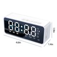 thumbnail image 3 of Latrodar Digital Clock With Bluetooth Speaker Alarm Clock Budget-Friendly luetooth V5.0 TFCard White 5.12x2.72 Inch Home Gadgets, 3 of 5