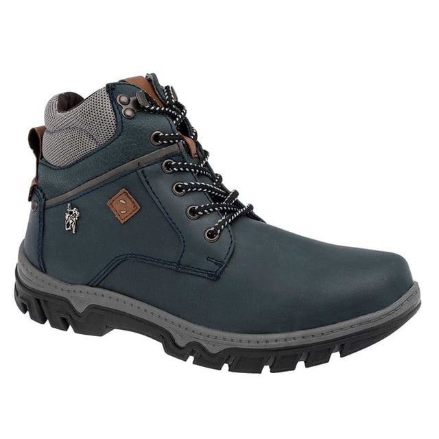 Botas De Senderismo Exterior Sintético Color Marino Para Hombre De American Polo American Polo 2366