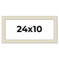 24x10 Frame White Real Wood Picture Frame Width 1.75 inches | Interior Frame Depth 0.5 inches |