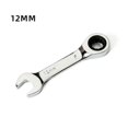 thumbnail image 1 of 1Pcs 8-19mm 72 Tooth Short Handle Ratchet Socket Wrench Spanner Auto Repair Tool 12mm, 1 of 9