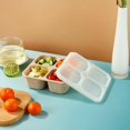 thumbnail image 3 of ERSAN-3 Pack Contenants à Collation, Boîte à Lunch Bento en Silicone à 4 Compartiments avec Couvercles, Contenants à Repas Réutilisables pour Adultes Enfants Tout-Petits, Contenants de Stockage Alimentaire pour Travail Voyage, 3 of 4