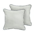 thumbnail image 2 of Sunbrella Ivory with Indigo Graphic Corded Indoor/ Outdoor Pillow Set (Set of 2) 22 in L x 22 in W, 2 of 5