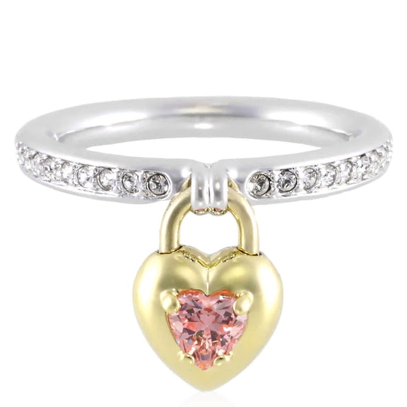 Swarovski Idyllia Motif Mixed Cuts Heart Ring, Size 50