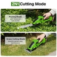 thumbnail image 5 of BN-LINK Cordless Hedge Trimmer with Battery Electric Grass Trimmer Hedge Shears 2 in 1 Handheld Mini Grass Cutter, 5 of 6