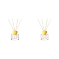 thumbnail image 2 of 2Pcs Long Lasting Scented Aroma Oil Diffuser Tea Fragrance Home Odor Eliminator for Living Room Bedroom Home Decor Gift, 3X3X3In (Yellow2), 2 of 5