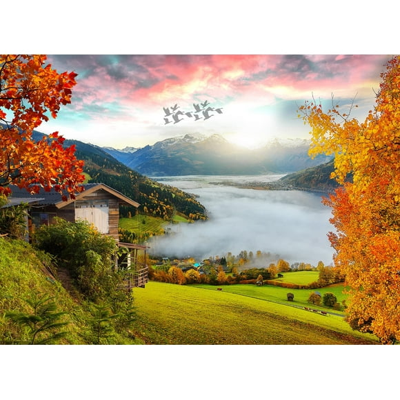 Enovoe ""Lake Zell"" 1000 Piece Jigsaw Puzzle for Adults & Kids
