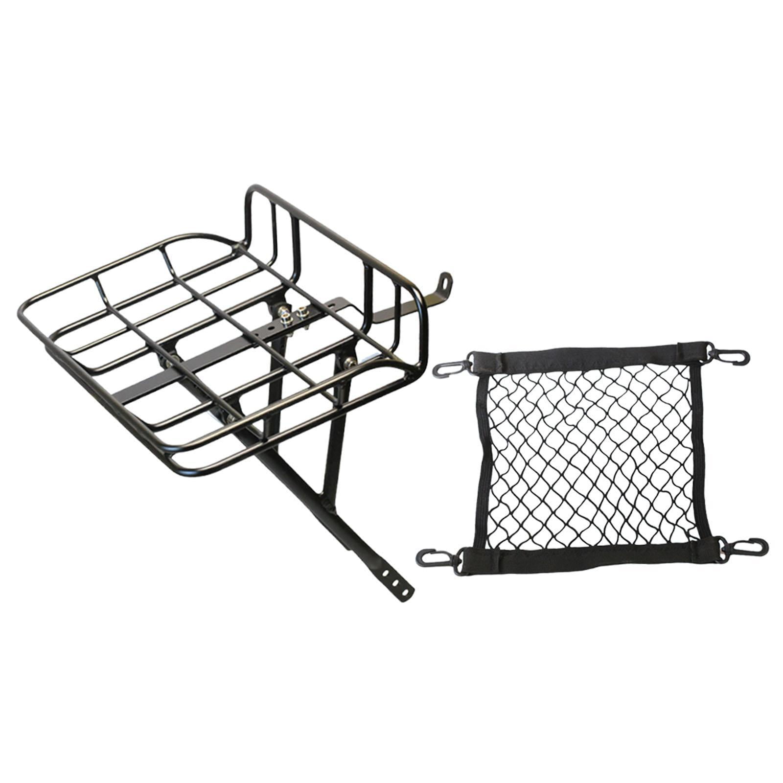 Bicycle Front Cargo Rack Bike Basket Carrier Aluminum Alloy Lightweight Spring Outing Daily Commute Use