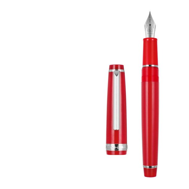 Jinhao-pluma estilográfica 82, pluma de Tinta acrílica, Clip de plata dorada, puntas F de 0,5mm para negocios, oficina, suministros escolares, bolígrafos de tinta de escritura, nuevo