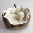 thumbnail image 2 of Lavable Pet Puppy Rat Chinchilla Hamster Guinea Bed Nest Warm Cave House café Zulema Pet Hamster Bed House Hamaca, 2 of 7