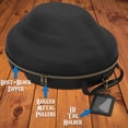 thumbnail image 5 of CASEMATIX Cowboy Hat Box and Portable Cowboy Hat Storage for Brims Up To 4.75" - Hard Shell Cowboy Hat Case with Adjustable Carry Strap, Luggage Strap, ID Slot and Foam Insert for Dipping Brim Hats, 5 of 6