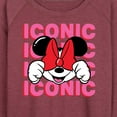 thumbnail image 3 of Mickey & Friends - Iconic Minnie - Women's Lightweight French Terry Long Sleeve Shirt, 3 of 5