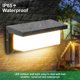 thumbnail image 3 of Luz LED de pared para exteriores de 18W, luz de pared exterior impermeable moderna, lámpara LED blanca cálida de 3000K, lámpara de pared IP65 resistente al agua, 3 of 6