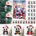 thumbnail image 2 of Christmas Panda Ornament Advent Calendar Blind Box, 24-Piece, Color A, GJ462, 2 of 6