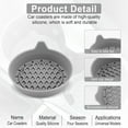 thumbnail image 2 of WLGJL Car Cup Holder Coaster, Silicone Cup Holder Insert, Universal Non-Slip, Gray 6 Pack, 2 of 5