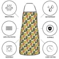 thumbnail image 6 of Disketp Monstera Leaves Kitchen Apron with adjustable Aprons for Women with Pockets Cooking Powder Pink Apron, 6 of 7