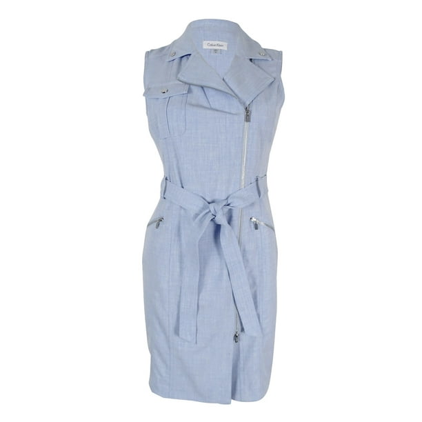 Calvin Klein Women's Belted Asymmetrical-Zip Sheath Dress Calvin Klein Women's Belted Asymmetrical-Zip Sheath Dress