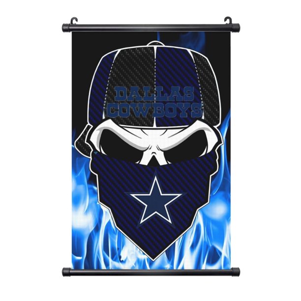 Cuadro colgante de PVC negro personalizado del equipo de fútbol de los Cowboys, varios tamaños, decoración de interiores, cuadro para colgar en la pared, cuadro decorativo para mesita de noche